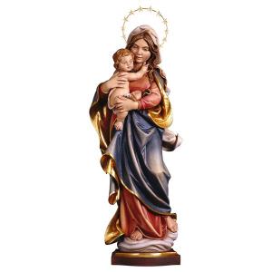 Vierge à l enfant des Alpes avec Auréole 12 étoiles en laiton