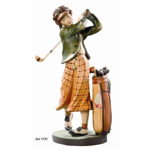 Golfer with bag (Woman)