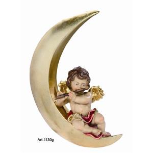 Angel on the moon with flute