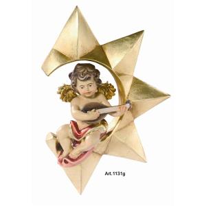 Angel on star with lute